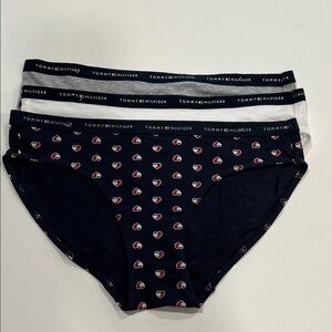Tommy Hilfiger Women's Underwear Classic Cotton Logoband Bikini Panties, 3 pack